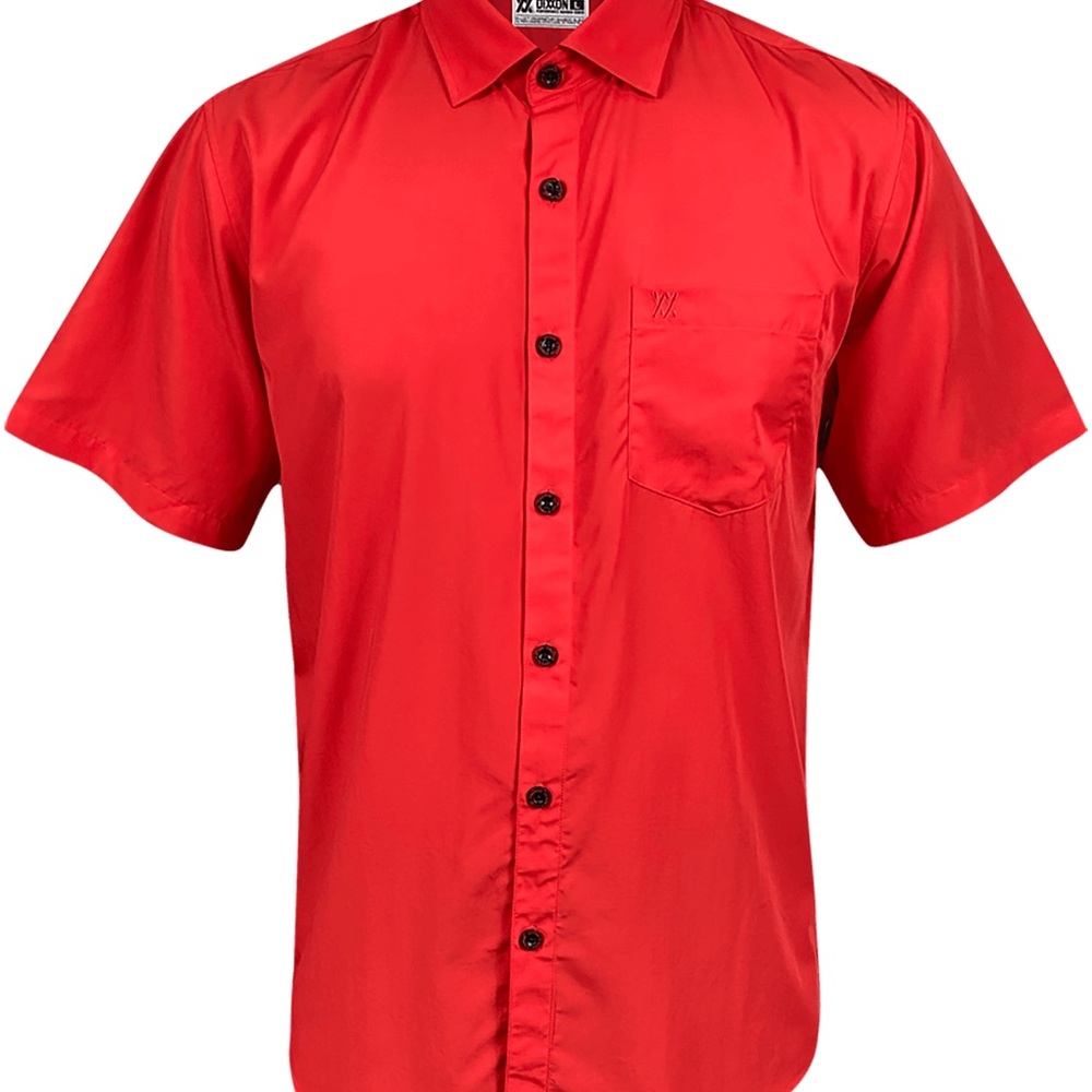 Red Men's Shirt bamboo Dixxon